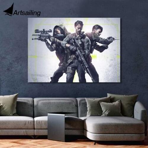 1 Piece Canvas Art Canvas Painting Sniper Ghost Warrior HD Printed Wall Art Home Decor Poster Pictures for Living Room XA1494C