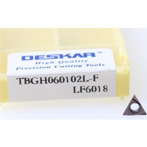 10pcs deskar TBGH060102L F TBGH060102L F TBGH060104L F LF6018 LF6018 for stainless steel boring insert CNC turning cutting carbi