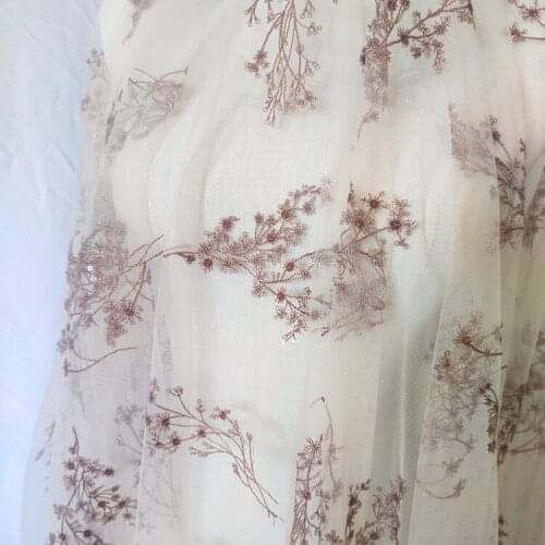 130*100cm sequined coffee lady prom Dress Applique DIY Headdress scarf veil Embroidered Lace Fabric Patch curtain table cover