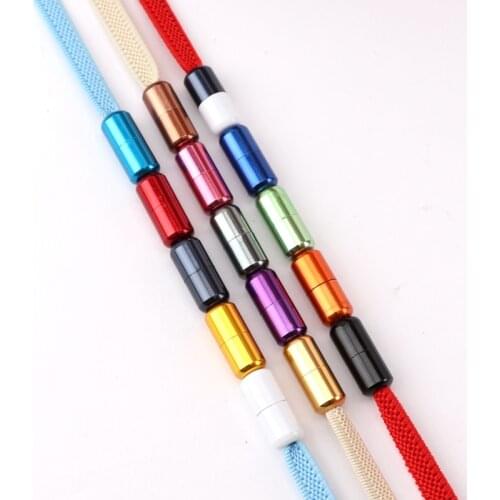 2pcs Shoelace Buckle Aluminum Shoelaces Lock Accessories Metal Lace Lock DIY Sneaker Kits Metal Lace 15 Color capsules Buckle