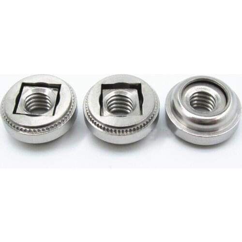 3pcs M3 M4 M5 M6 float move press rivet nuts cabinet adjustment self-locking stainless steel riveting nut