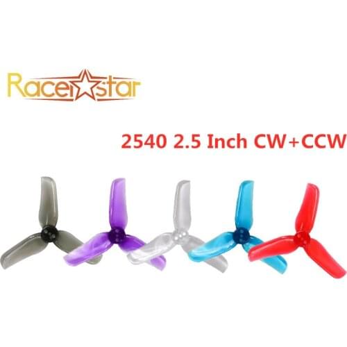 4 Pairs Racerstar Tornado 2540 2.5 Inch 3-blade 4CW+4CCW Propeller for FPV Racing RC Drone Parts Multirotor Multicopter Accs