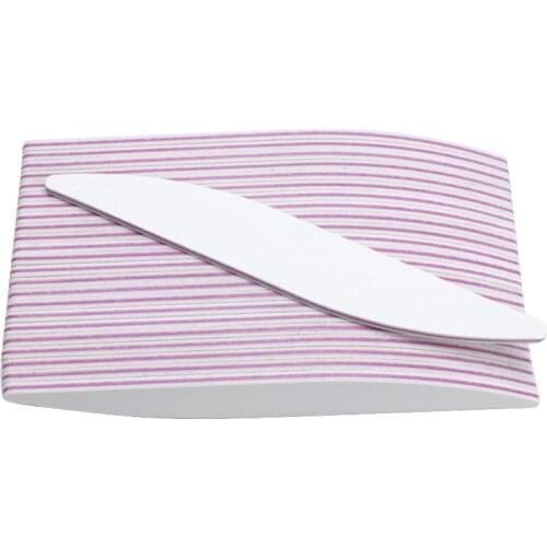 50 Pcs Professional Nail File 100/180 White sandpaper sanding Buffer Block Manicure UV Gel Polisher Nail Art Tools lime a ongle