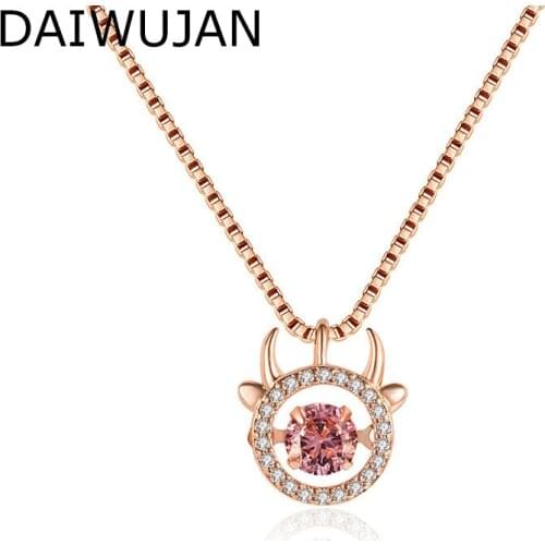 DAIWUJAN Silver Necklaces