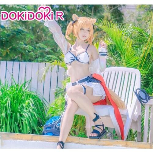 DokiDoki-R Game Arknights Cosplay Costume Women Sora Game Cosplay Girl Sexy Costume Halloween Sora Arknights Swimsuit Cosplay