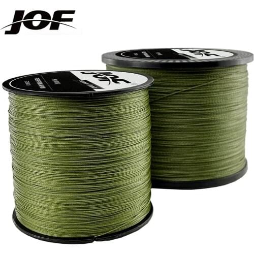 JOF PE 4 Strands Braided Fishing line Japan Super Multifilament Wire Saltwater 300M 500M 1000M Accessories