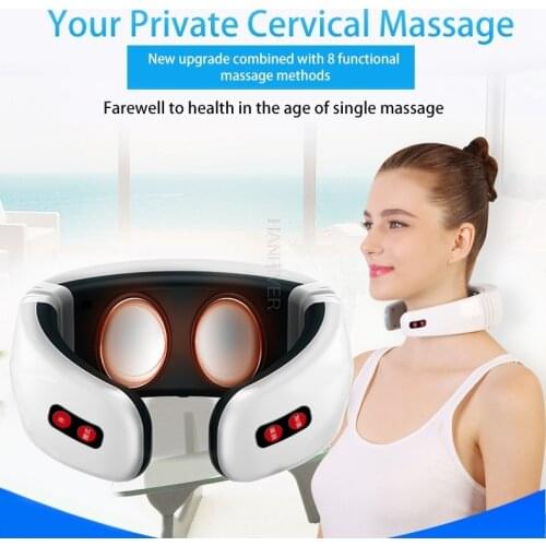 Cervical massager neck massager neck strong vertebra massage pillow shoulder neck hot compress