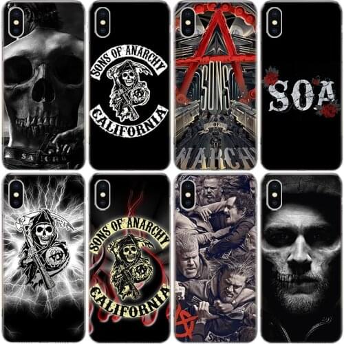 Fashion Sons of Anarchy Phone Case For iphone 11 12 Mini Pro XS MAX SE2020 8 7 6 6S Plus X 5 5S SE XR Cover Shell Coque