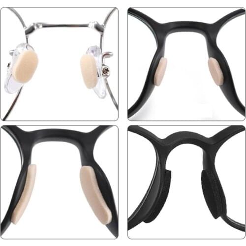 CPDD 40Pcs Soft Foam Nose Pads Self Adhesive Eyeglass EVA Nose Pads Anti-Slip Glasses No Makeup Nose Pads Eyeglasses Nosepads