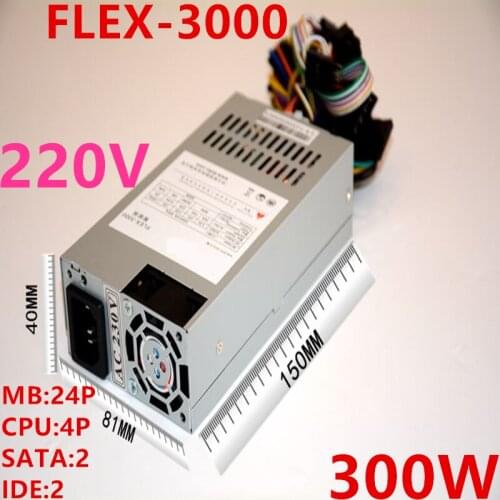New Original PSU For mineNAS Flex ITX POS IPC Small 1U Support App Remote Switch On / Off 300W Power Supply FLEX-3000