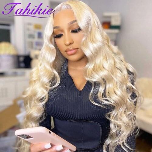 Tahikie 613 Lace Frontal Wig Body Wave Lace Front Wig Blonde Lace Front Wig Human Hair Brazilian Remy Wigs For Women Human Hair