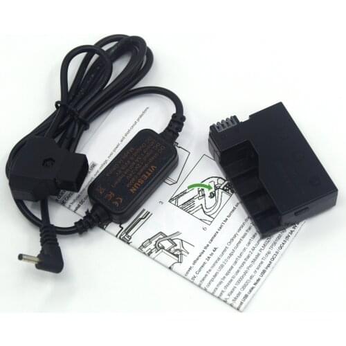 12-24V Step-down Cable To D-TAP Dtap ACK-E8+DR-E8 LP-E8 dummy battery For Canon EOS 550D 600D 650D 700D T4i T5i Kiss X4