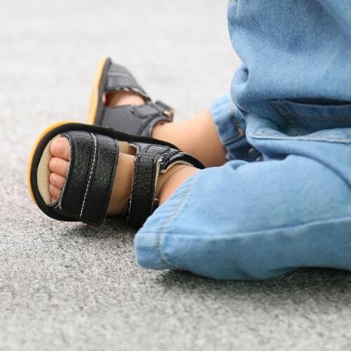 Baby Summer Sandals For 0-18 Months Boy Girl Slippers Toddler Kids First Walkers PU Leather Shoes