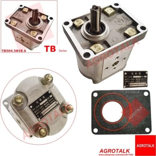 Gear pump for Foton Lovol TA / TB series tractor, please check your tractor model , part number: FT700.58D.010 / TB504.581B.6