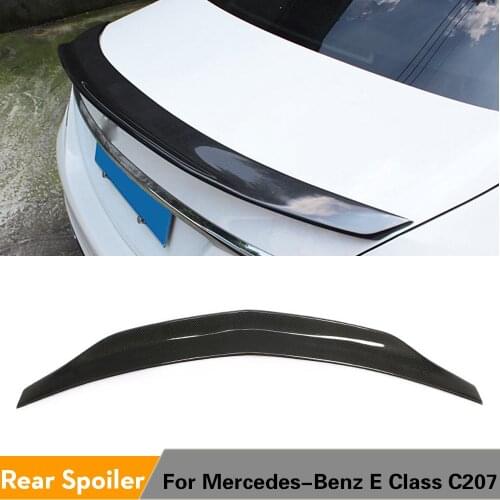 Rear Spoiler for Mercedes-Benz E Class W207 Coupe 2009 - 2014 Carbon Fiber Trunk Lip