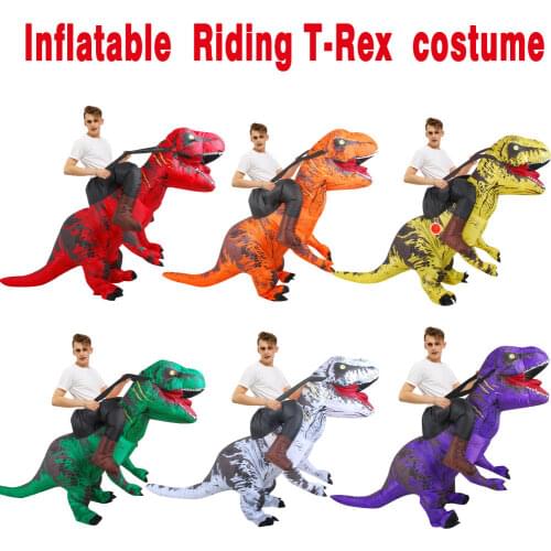 New T-REX Inflatable Dinosaur Costume Adult Cosplay costumes Halloween Costume For Women Animal Cosplay Party Fantasia Disfraces