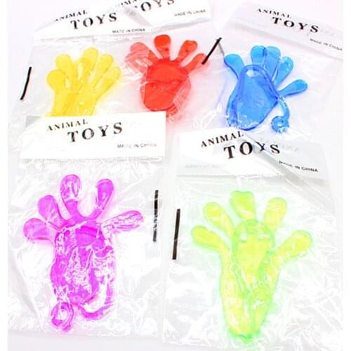10Pcs Elastically Stretchable Sticky Palm Climbing Tricky Hands Toy
