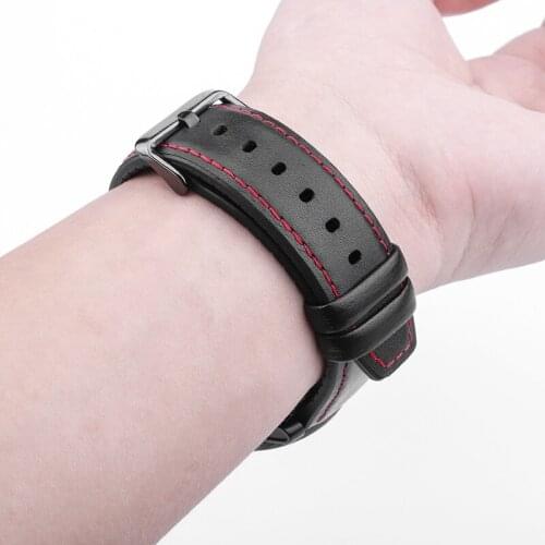 20mm leather strap for Amazfit GTS Smart watch /Samsung Galaxy Watch 42mm Gear S2 replacement strap for lenovo watch bracelet