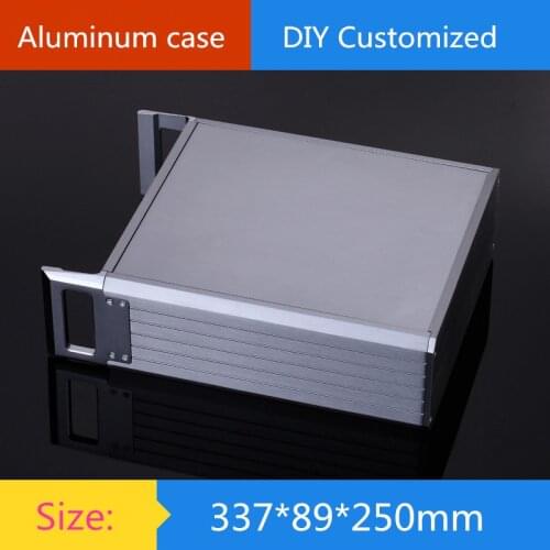 2U aluminum chassis / Instruments chassis /amplifier case /AMP Enclosure / case / DIY box ( 337*89*250 mm)