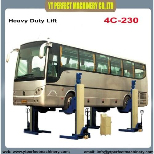 4C-230 four post heavy duty lift for bus and truck lifting