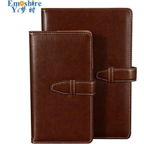 A5 Notebook Buckle Business Office Portable Paperback Simple Notebook A6 Leather Creative Notebook Customization Memo Pad N183