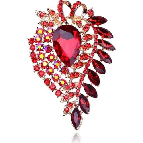 Africa hot pin color large glass brooch brooch brooches womens clothing accessories in the crystal