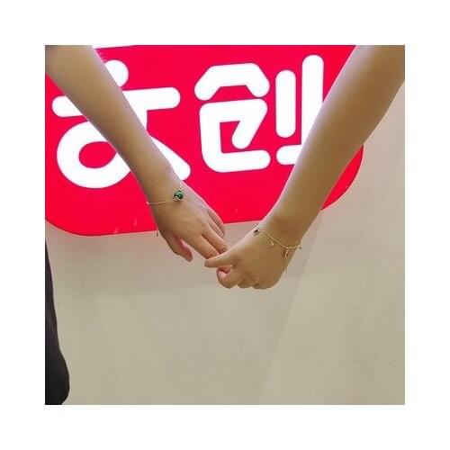 Simply Style Bracelet Strawberry Bead Chain Bangle Fashion Women Bracelet Argent For Lovers Friendship Gifts