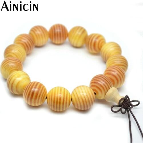 10pcs New Arrival Emperor Dragon Wood 15mm Diameter Fashion Mens Strand Bracelets 8'' For Big Wrist Jewelry