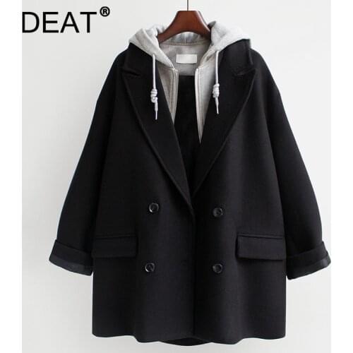 DEAT Womens Black Coats