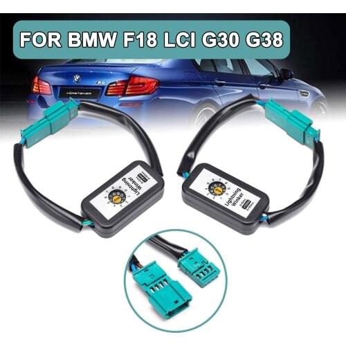 2pcs Add-on Module Cable Dynamic Left&Right Turn Signal Indicator Wire Harness Adapter For BMW F18 LCI G30 G38 LED Taillight