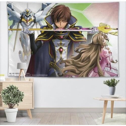 Code Geass Wall Tapestry Customizable Your Pattern Yoga Office Sofa Tapestry Bedspread For Kids Room College Dorm Decoration