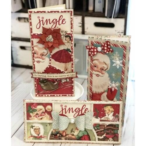 KSCRAFT Comic Strip Slimline Frame Metal Cutting Dies Stencils for DIY Scrapbooking Decorative Embossing DIY Paper Cards