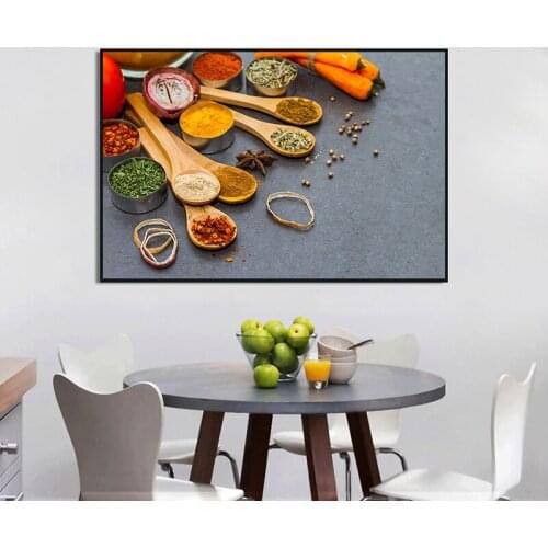 Kitchen Yummy Food Poster Brightly Colored Canvas Painting Multisize Modern Art Wall Print Decorative Picture Living room Decor