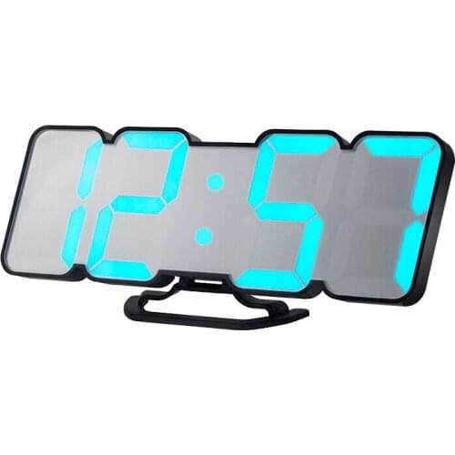 Loskii HC-26 3D Colorful LED Digital Clock Remote Control Temperature Alarm Clock