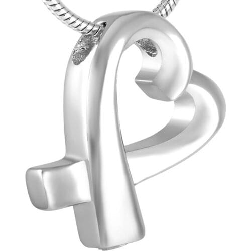 MJD8726 Bow-knot Cremation Jewelry Memorial Ashes Keepsake Heart Urn Pendant for Women with fill kit and Box