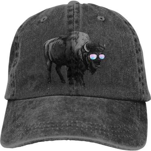 Bison Sunglasses Cool Baseball Cap cowboy hat Peaked cap Cowboy Bebop Hats Men and women hats
