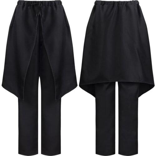 Men Medieval Renaissance Pants Knight Cosplay Costume Black Pant Horseman Peasant Castaways Costume Bloomers Trousers C58C88