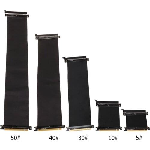 New PCI Express 16x Flexible Cable Riser Card Extension Port Adapter Graphics Card Extend Cord for GPU with antijam