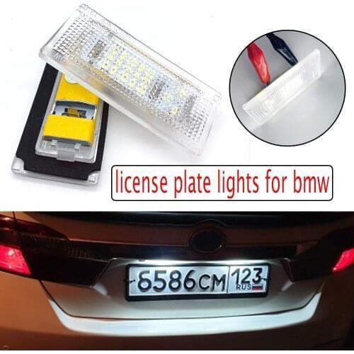 License Plate Light Led Number Plate Holder Lamp No Error For BMW 3 Series Sedan/Touring/Estate/Compact E46 4D 1998-2003