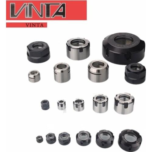 10pcs precision Balanced collet nut A UM type ER11 - ER32 spring collect nut clamping for CNC Router Engraving ER20 Nuts ER