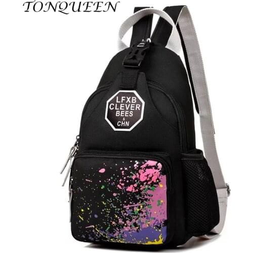 2018 Men Small Chest Bag Male Water Bottle Bag Small Backpack Boy Crossbody One Shoulder Bags for Travel Women Bagpack WX050