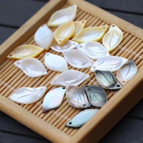 100pcs MOP Shell carving earrings jewelry personality fashion earrings handmade diy wild leaves