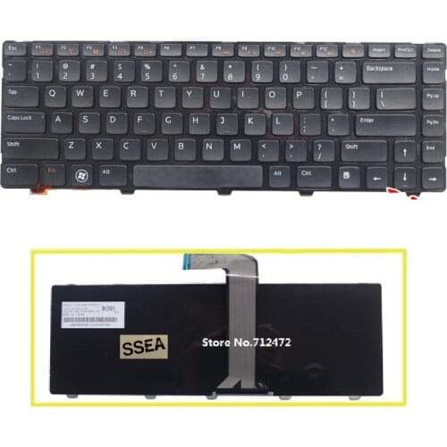 SSEA New US Keyboard for Dell Inspiron M4040 M4110 N4050 N4110 14R 3420 15 3520 5420 7420 XPS L502X Vostro V131 1540 2520 3555