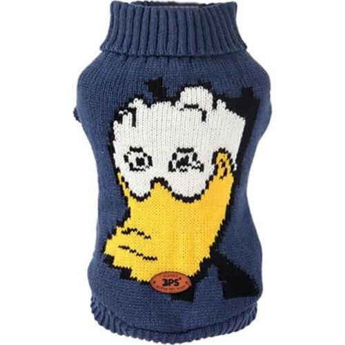 Knitted Cartoon Dog Sweater Puppy Clothes Winter Chihuahua Dachshund Small Dogs Warm Clothing Turtleneck Sweaters