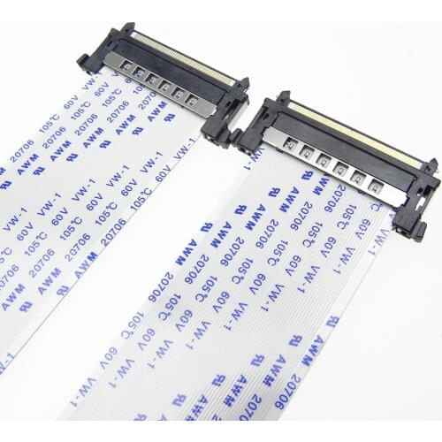 10pcs/lot)Flexible Flat Cable FFC Cable 51 Pin 0.5 Pitch Same Direction With FI-RE51 Connector For TTL LCD Monitor