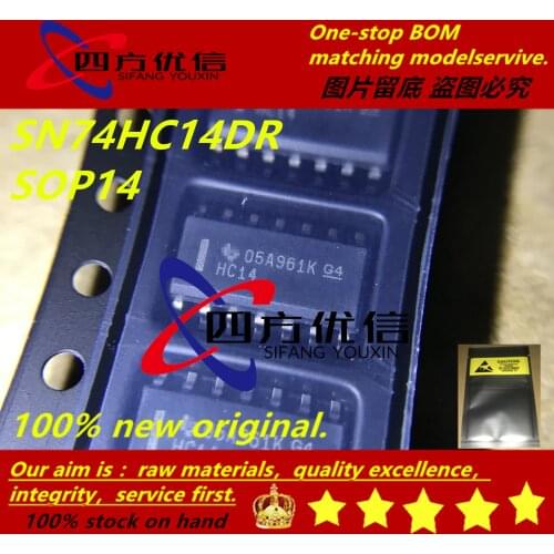 100% new original (10PCS) SN74HC14DR HC14 SOP14