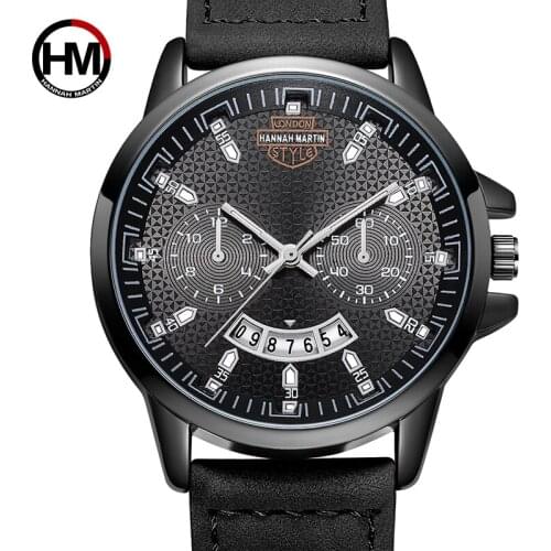 2021 Hannah Martin Sport Watch Men Watch Fashion Army Military Mens Watch Auto Date Waterproof Watches Clock saat reloj hombre