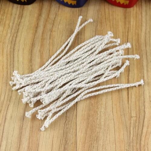 50pcs/Set Replacement Copper Wire Lighter Cotton Core Wick For Petrol Lighter Kerosene Oil Lighter Accessories