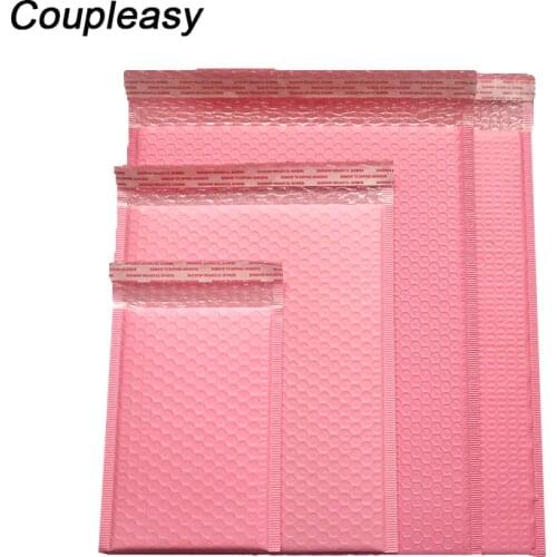 50Pcs/Lot Poly Bubble Envelope Pink Mail Packaging Bags Self Seal Padded Courier Bags Waterproof Shipping Bags Mailers