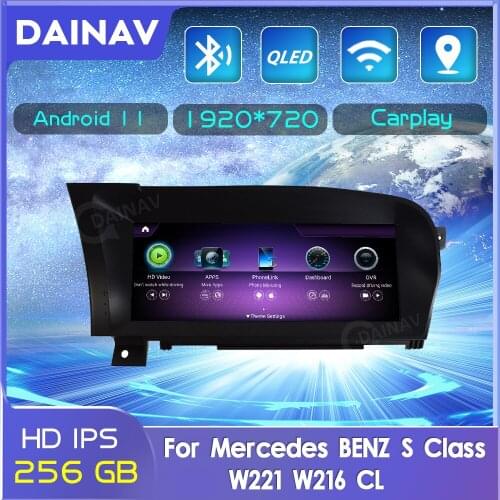 Car radio GPS 8Core 4+64G Android For Mercedes BENZ S Class W221 W216 CL 2005-2013 S-Class multimedia stereo player CarPlay